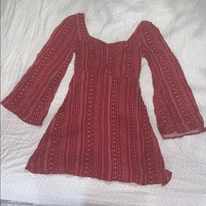 Altr’d State Red Mini Flowy Dress